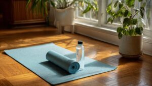 Simple home setup for no equipment workout plan