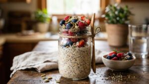 Overnight oats healthy breakfast recipe for weight loss