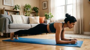 beginner plank hold correct form home workout plan for weight loss