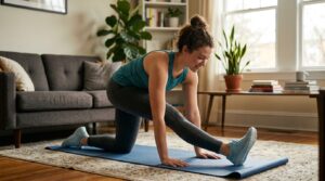 flutter kicks exercise at home